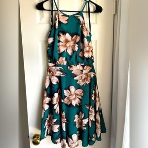 Diamond-Neck Beach Dress